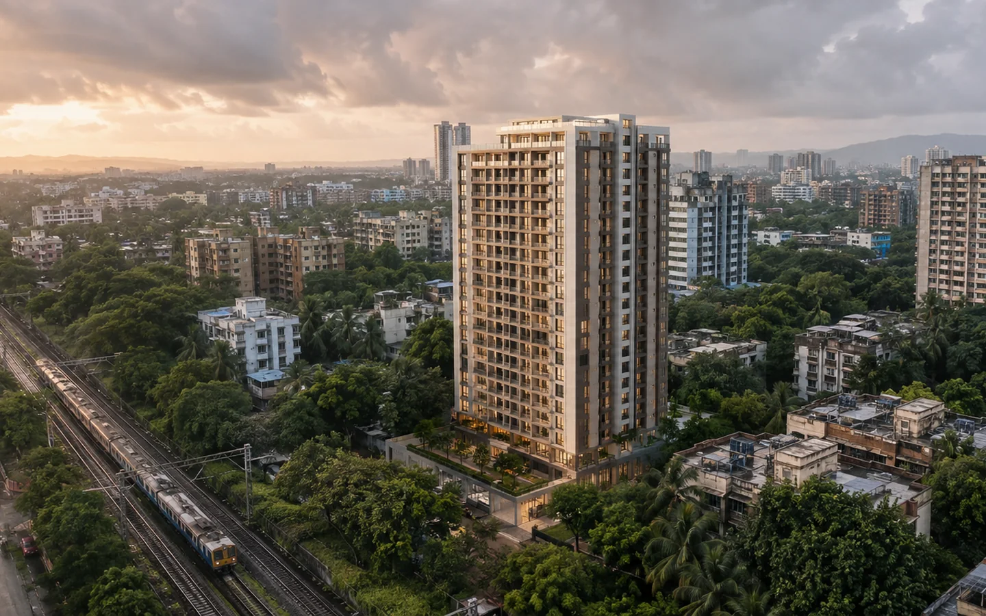Conceptual view of the established urban surroundings in Ambivali, Mumbai Metropolitan Region